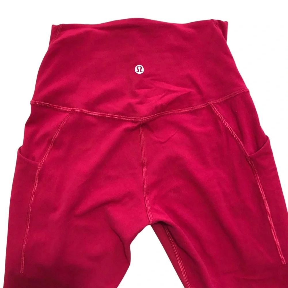 Lululemon Align High-Rise Leggings in Ruby Red - Picture 5 of 8